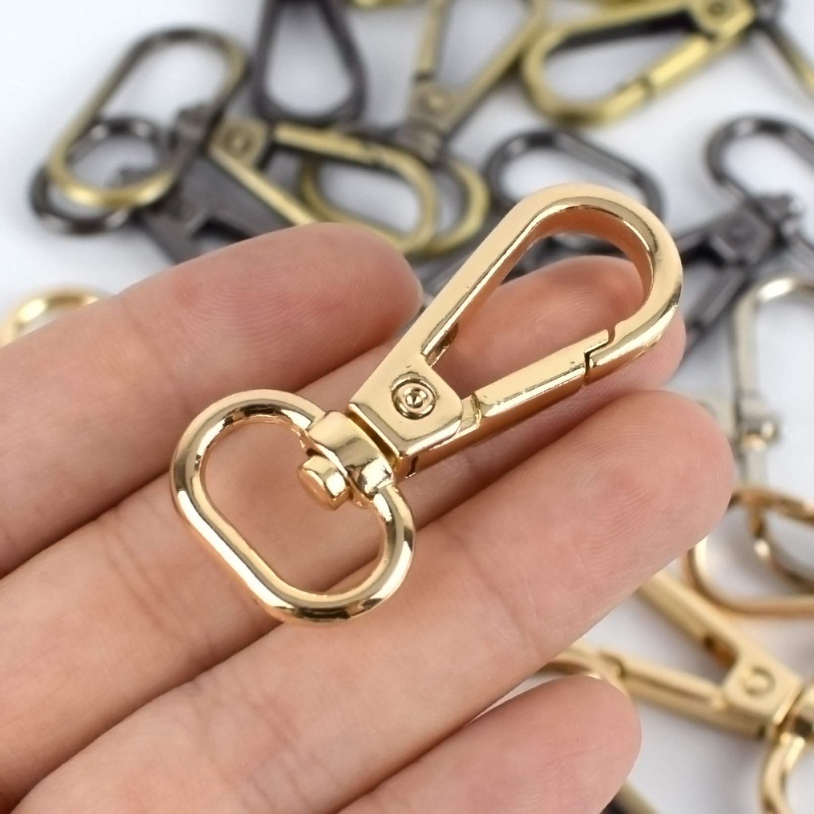 Meetee F4-1 16-50mm Alloy Dog Buckle Backpack Shoulder Strap Rotating Hook Buckle Women's Bags Chain Swivel Clasp Snap Buckles