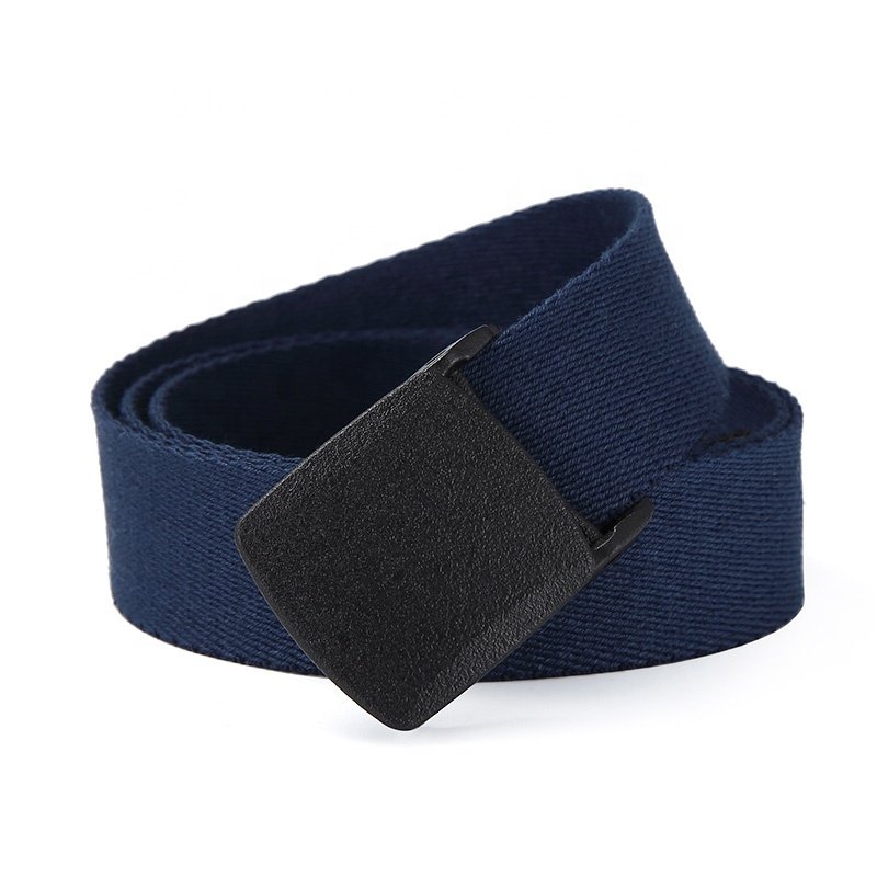 Alloy buckle sports woven fabric belt for men light outdoor braided canvas waist men belt
