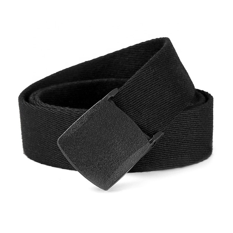 Alloy buckle sports woven fabric belt for men light outdoor braided canvas waist men belt