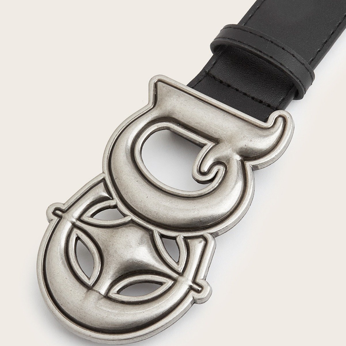 New Ins English Letters Buckle Belt Jeans Dress Accessories Fashion Everything Personality Belt Women