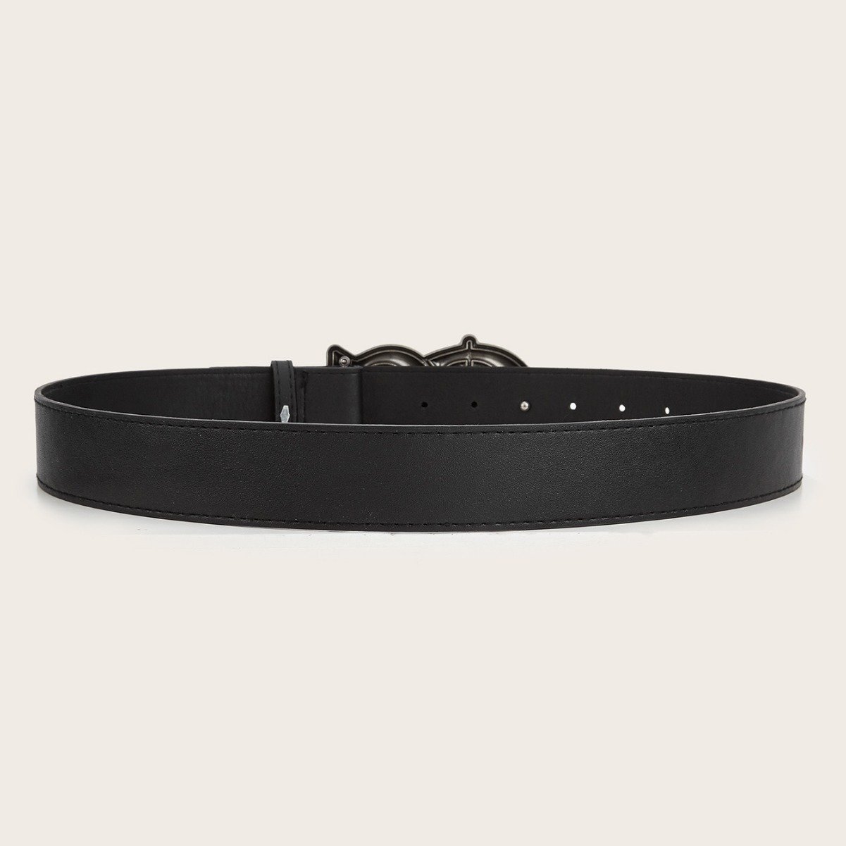 New Ins English Letters Buckle Belt Jeans Dress Accessories Fashion Everything Personality Belt Women