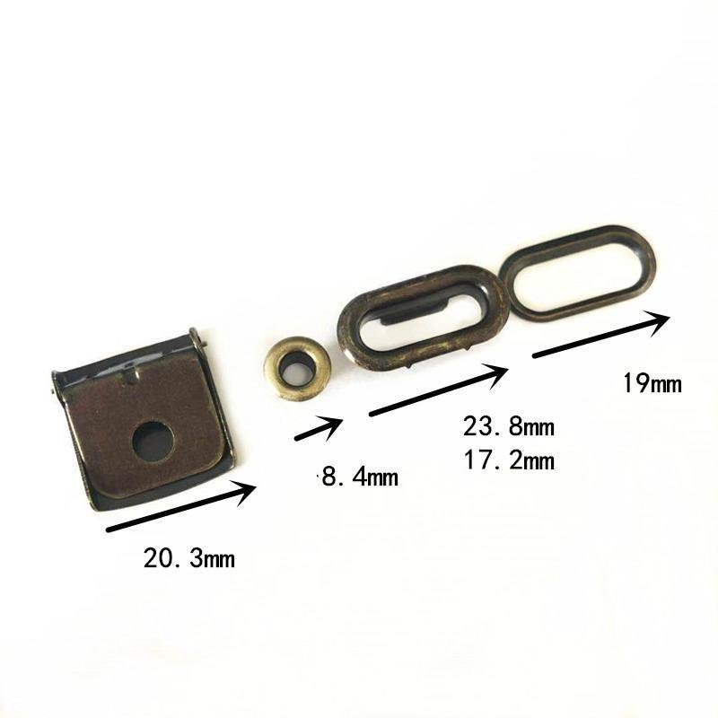 Four Parts Cap Accessories Sports Hat Custom Logo Color Baseball Hat Cap Buckle With Eyelets