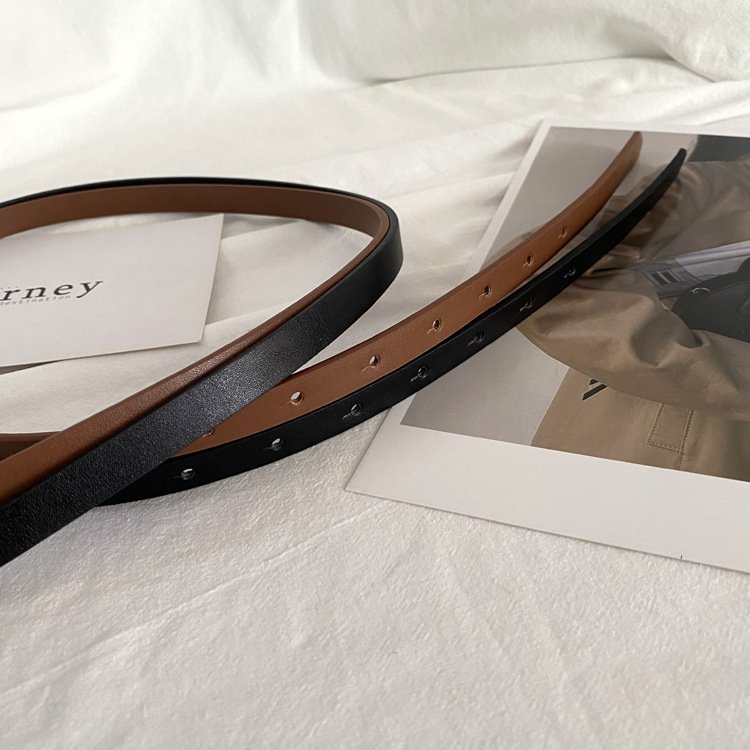 Models Metal Round Bead Thin Belt Female Design Decoration Dresses Waist Fashion Hundred With Suit Small Belt