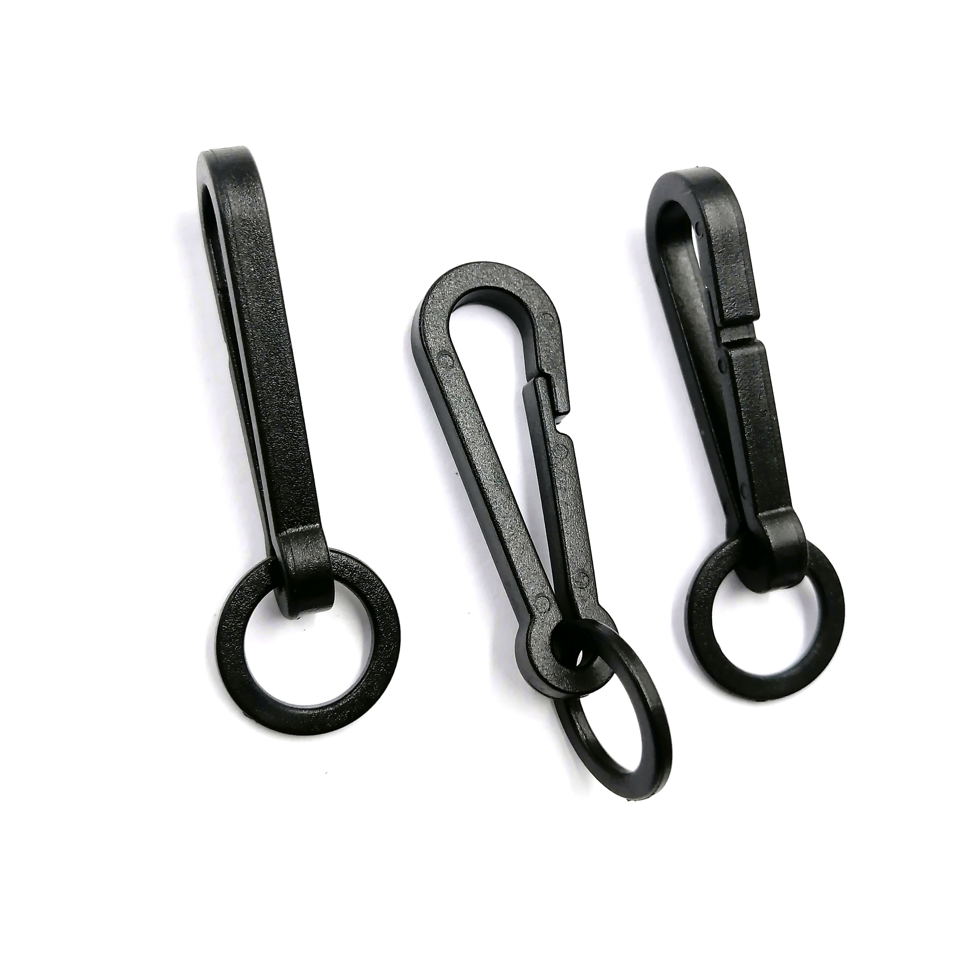 Popular Mini Carabiner Buckle Plastic Clasp Snap Hanging Hook Buckle For Paracord Backpack Straps Accessories