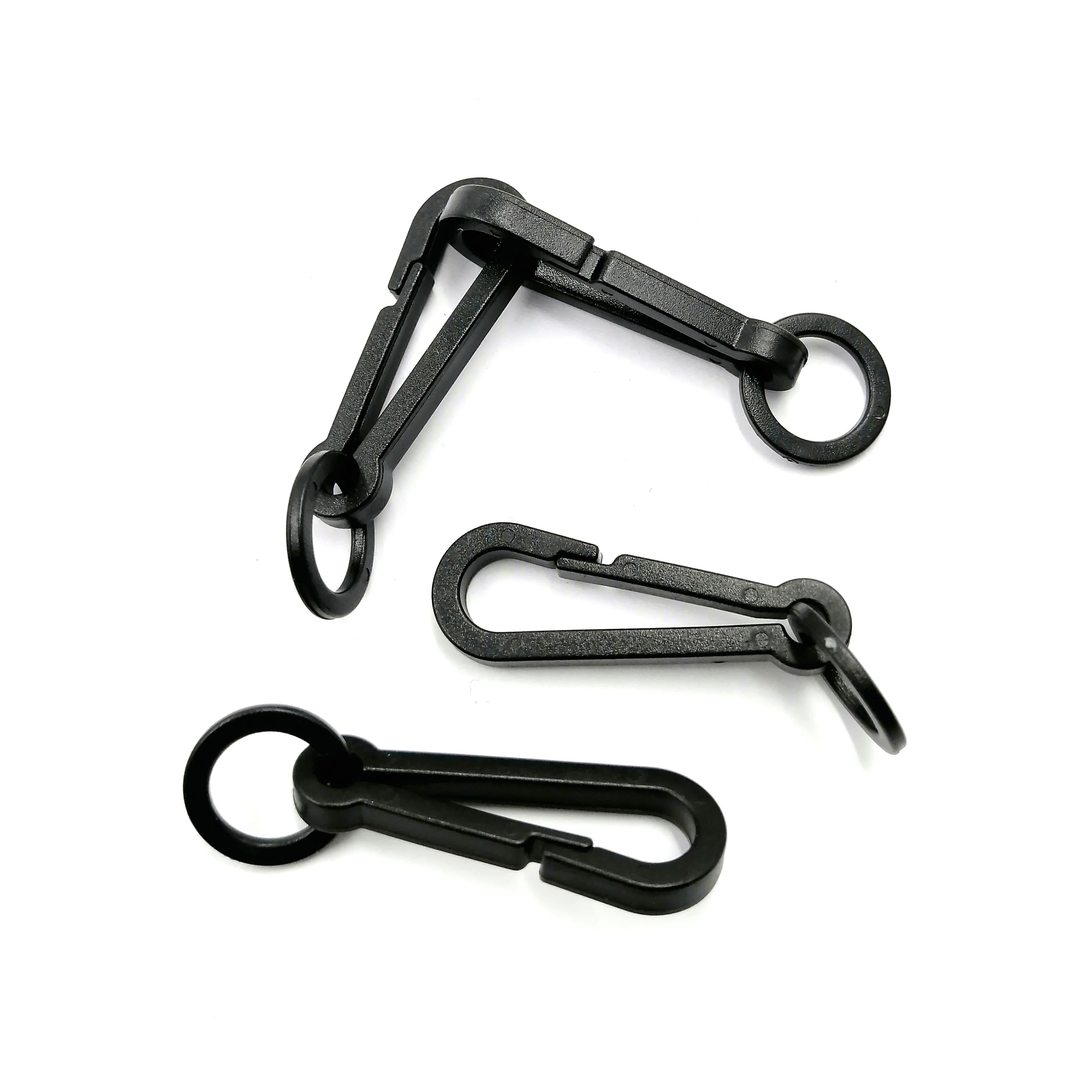 Popular Mini Carabiner Buckle Plastic Clasp Snap Hanging Hook Buckle For Paracord Backpack Straps Accessories