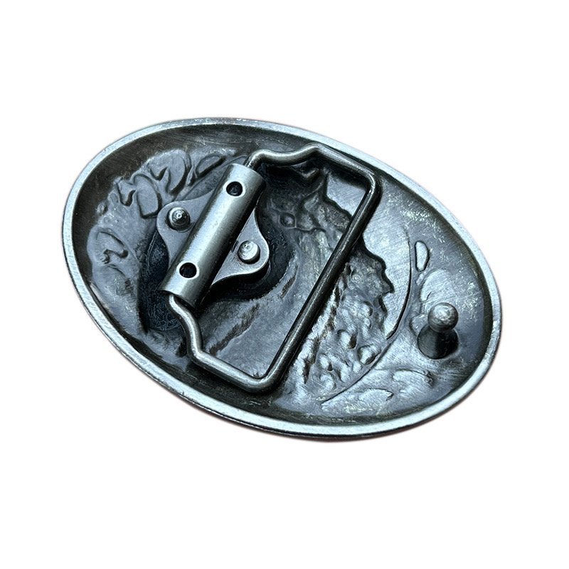 Belt Buckle Custom Manufacturer 3D Gold Brass Emboss Luxury Cowboy Men Western Logo Metal Custom Belt Buckle For Men