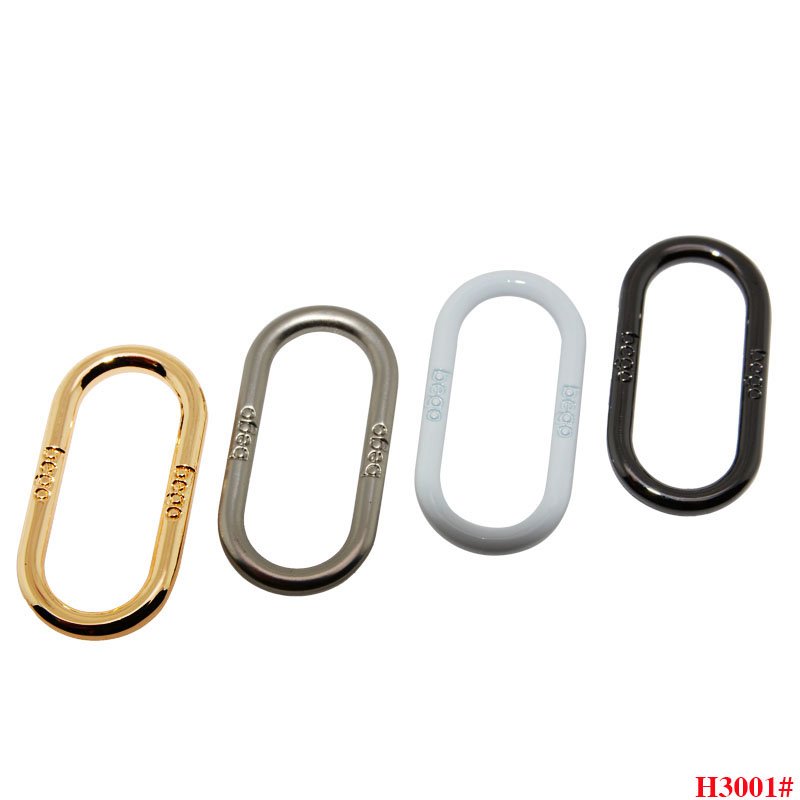 Fashion Metal Oval Ring handbag Hardware Colored Alloy Buckle Ring For Bag Handbag Leash Accessories