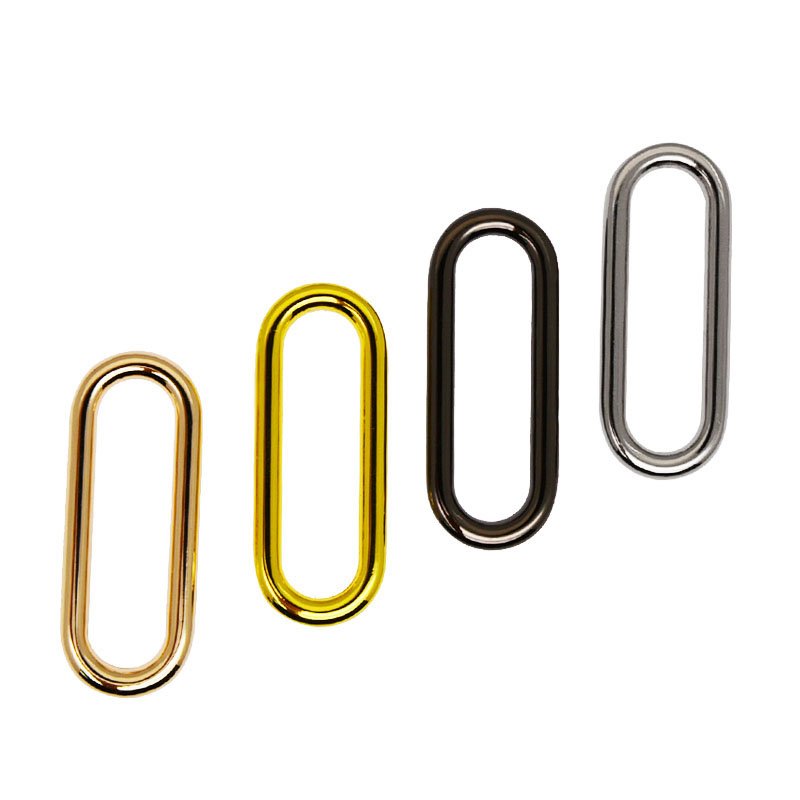 Fashion Metal Oval Ring handbag Hardware Colored Alloy Buckle Ring For Bag Handbag Leash Accessories