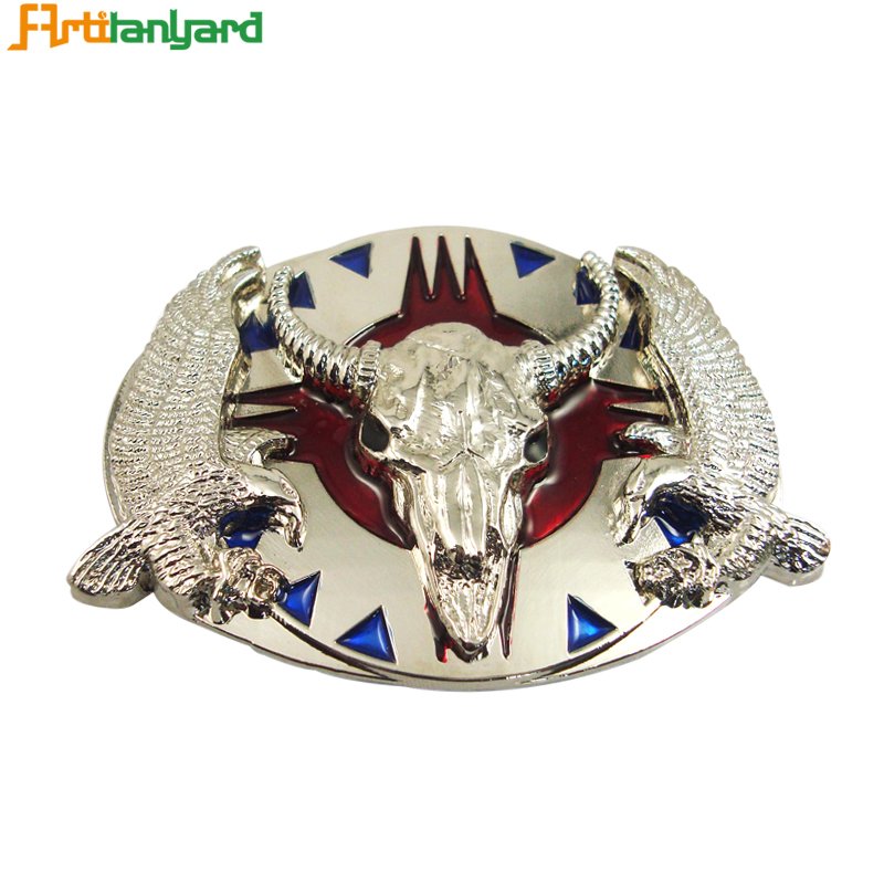Belt Buckles Man Custom Metal Italian Eagle Logo Titanium Belt Buckles