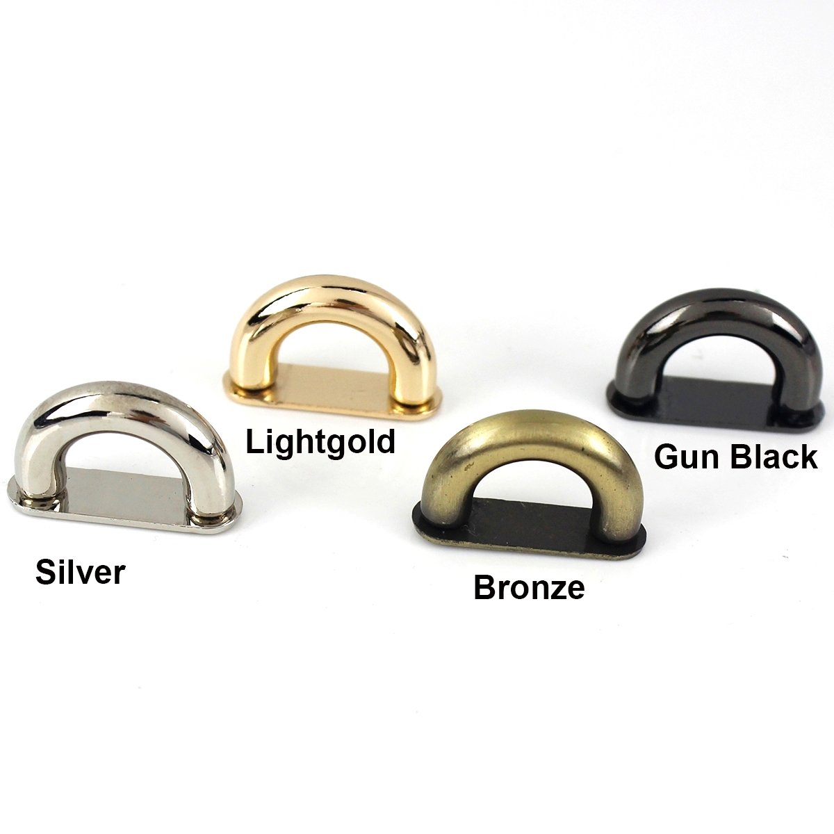 Alloy D-ring Bag Anchor Connector U Rings Buckles Arch Bridge With Screws Bag Strap Hanger Leather Craft Hardware Accessories
