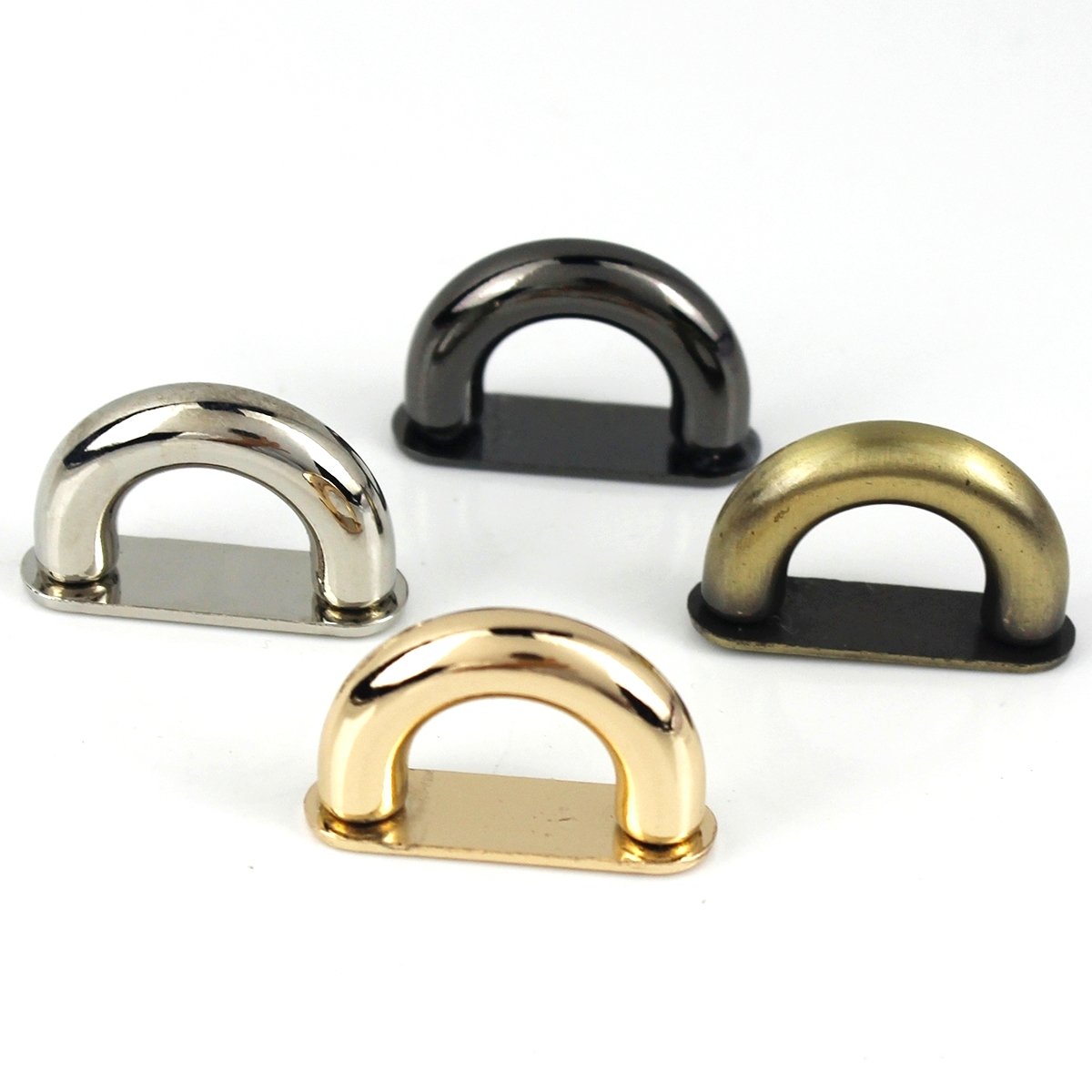 Alloy D-ring Bag Anchor Connector U Rings Buckles Arch Bridge With Screws Bag Strap Hanger Leather Craft Hardware Accessories