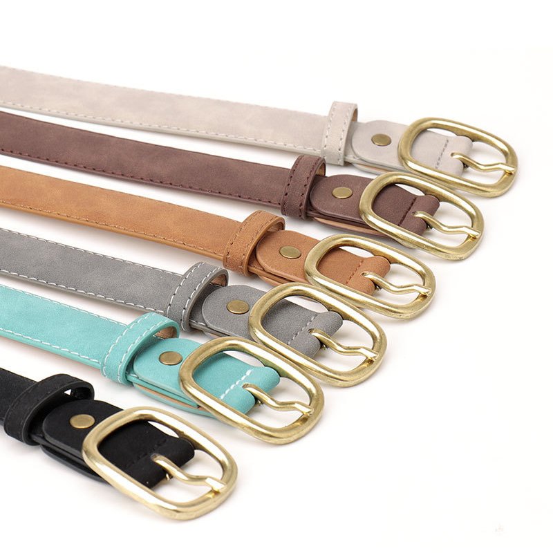 Fashionable PU Suede Leather Denim Waist Belt Pin Buckle Vintage Lady Belt