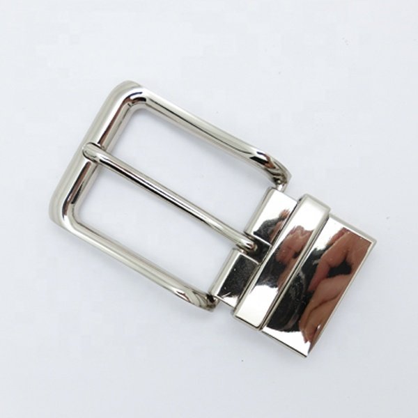 Custom Fashion 35MM Zinc Alloy Nickel Pin Belt Buckle Reversible Clip Belt Buckle For Men Leather Belt