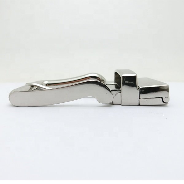 Custom Fashion 35MM Zinc Alloy Nickel Pin Belt Buckle Reversible Clip Belt Buckle For Men Leather Belt