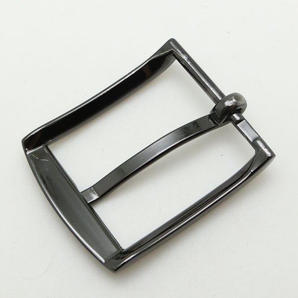 Elegant Brushed Gunmetal Neutral Fashion Durable 30MM Metal Pin Belt Buckles For Men Luxury Leather Belt