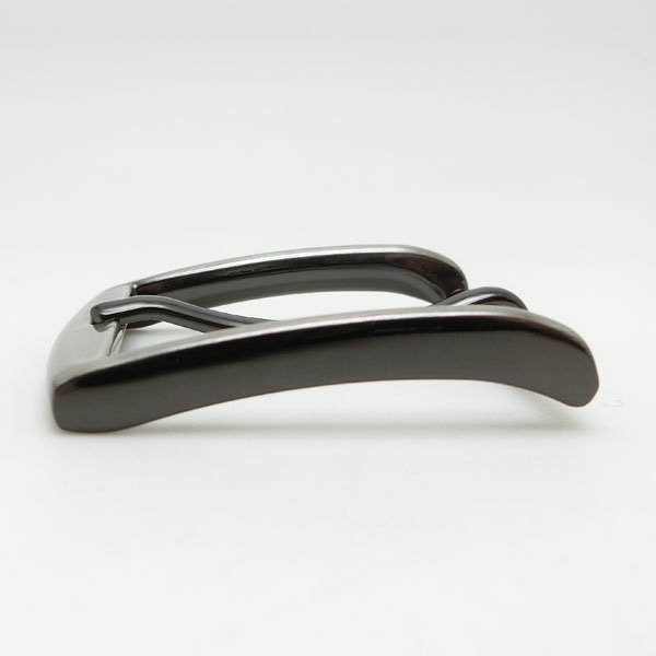 Elegant Brushed Gunmetal Neutral Fashion Durable 30MM Metal Pin Belt Buckles For Men Luxury Leather Belt