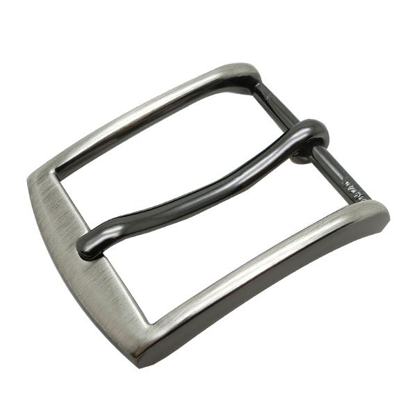 Elegant Brushed Gunmetal Neutral Fashion Durable 30MM Metal Pin Belt Buckles For Men Luxury Leather Belt