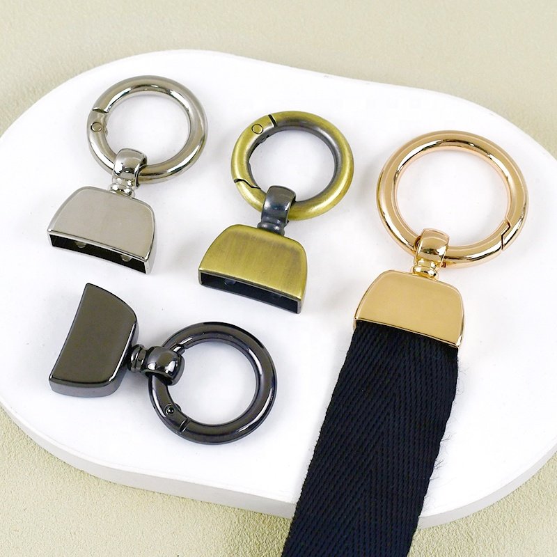 Meetee BF764 20mm Luggage Hardware Accessories DIY Handmade Keychain Bag Strap Connective Buckle Pendant Stopper Spring Buckle