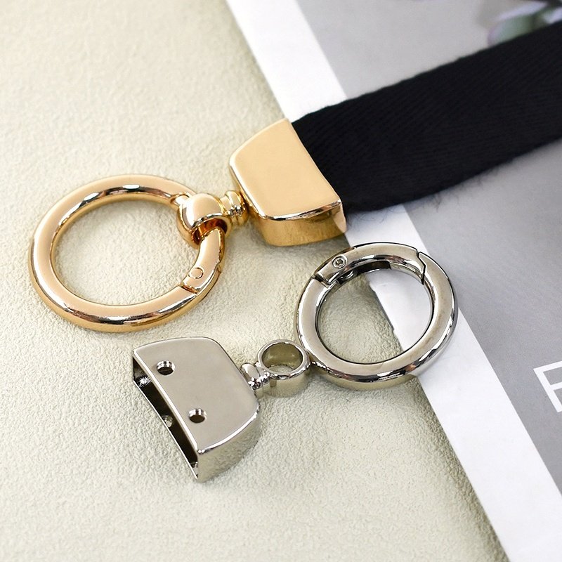 Meetee BF764 20mm Luggage Hardware Accessories DIY Handmade Keychain Bag Strap Connective Buckle Pendant Stopper Spring Buckle