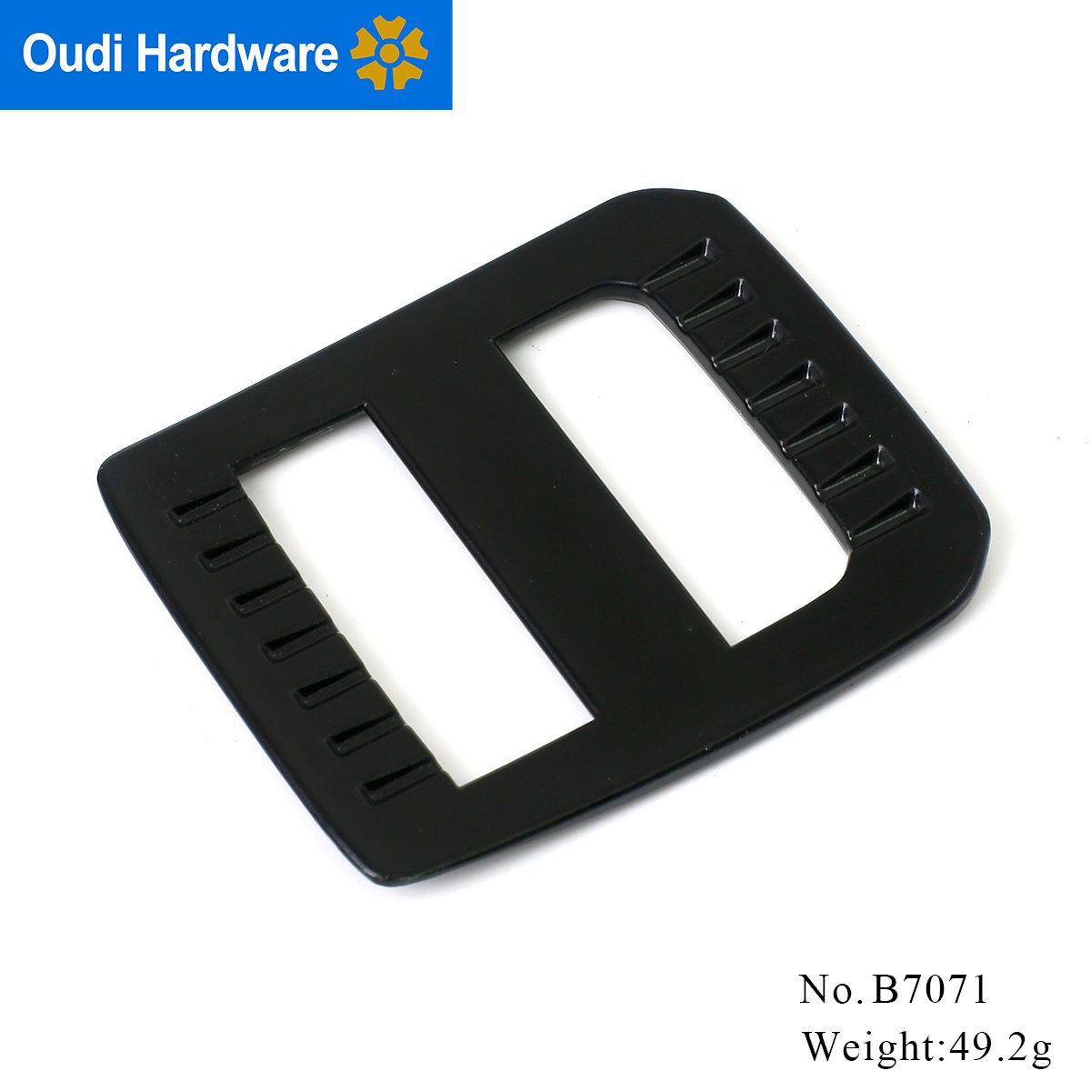High Quality Sliding Black Metal Tri-Glide Buckle For Bag Strap