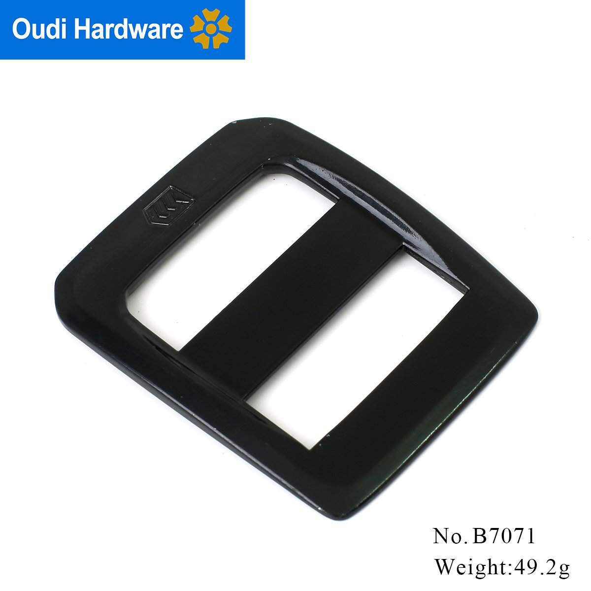 High Quality Sliding Black Metal Tri-Glide Buckle For Bag Strap