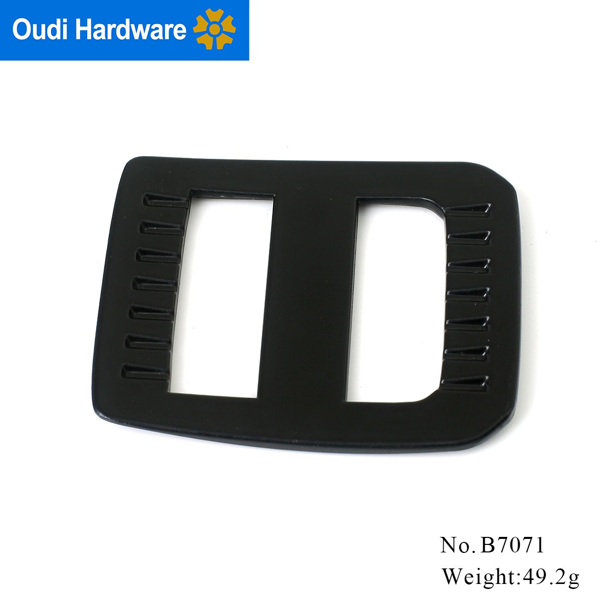 High Quality Sliding Black Metal Tri-Glide Buckle For Bag Strap
