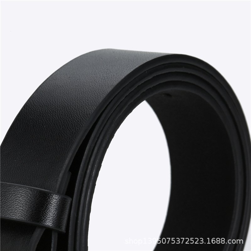 New women's fashion round needle buckle belt women's casual denim waistband women's full dress casual belt