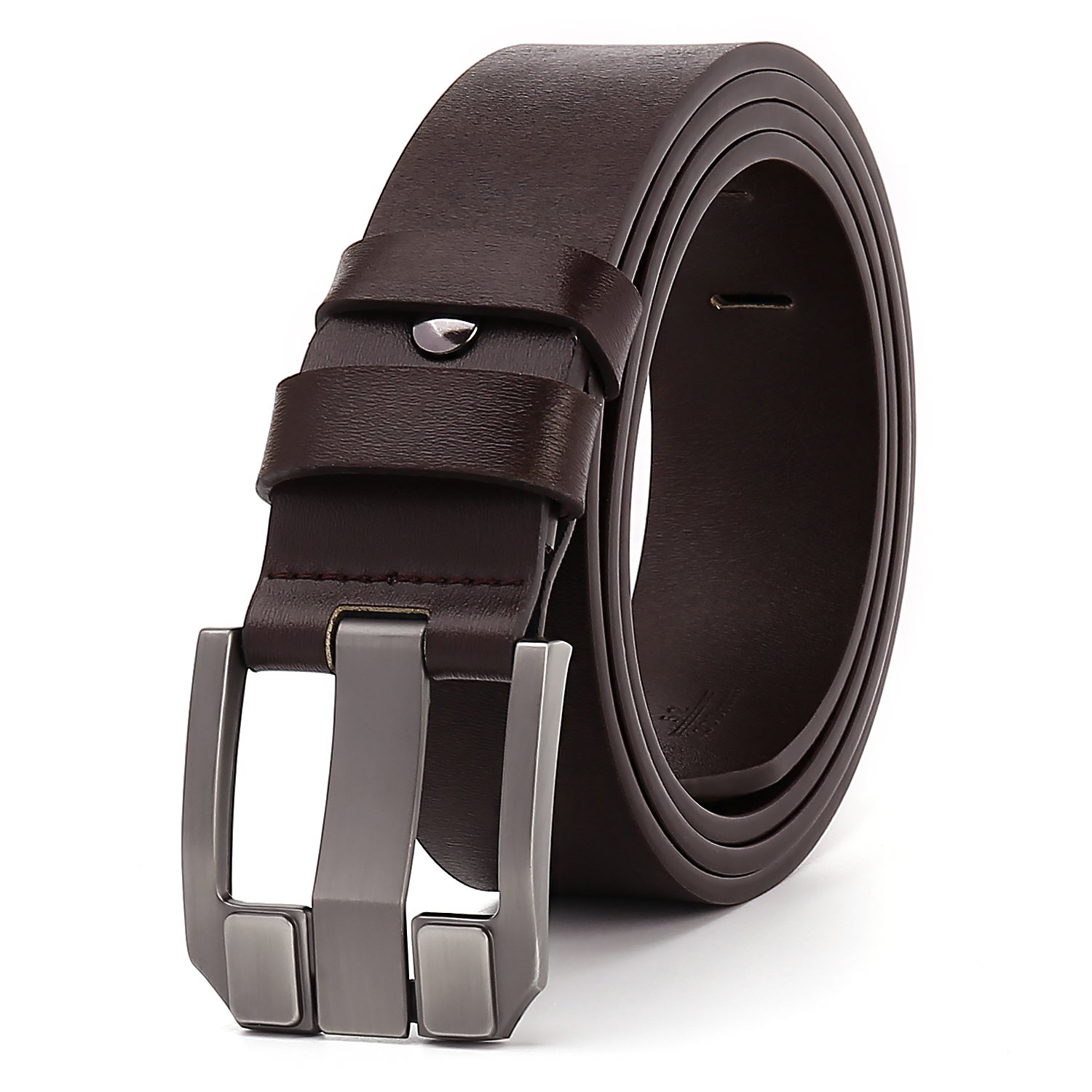 Customizable logo leather belt high-quality durable men's pin buckle belt wholesale cheap price belt men
