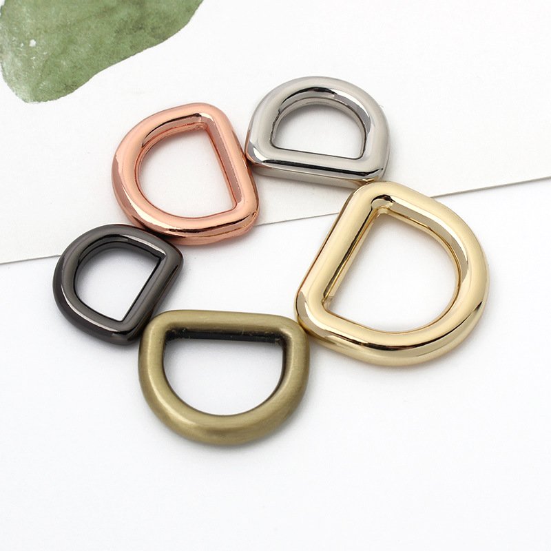 Durable Zinc Alloy D-Ring With Different Color No-Rust Round Buckle Metal Part 16Mm 20Mm 25Mm Size For Dog Collar Leash Harness