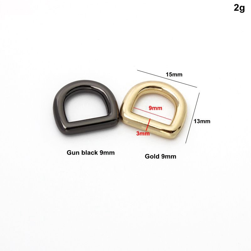 Durable Zinc Alloy D-Ring With Different Color No-Rust Round Buckle Metal Part 16Mm 20Mm 25Mm Size For Dog Collar Leash Harness