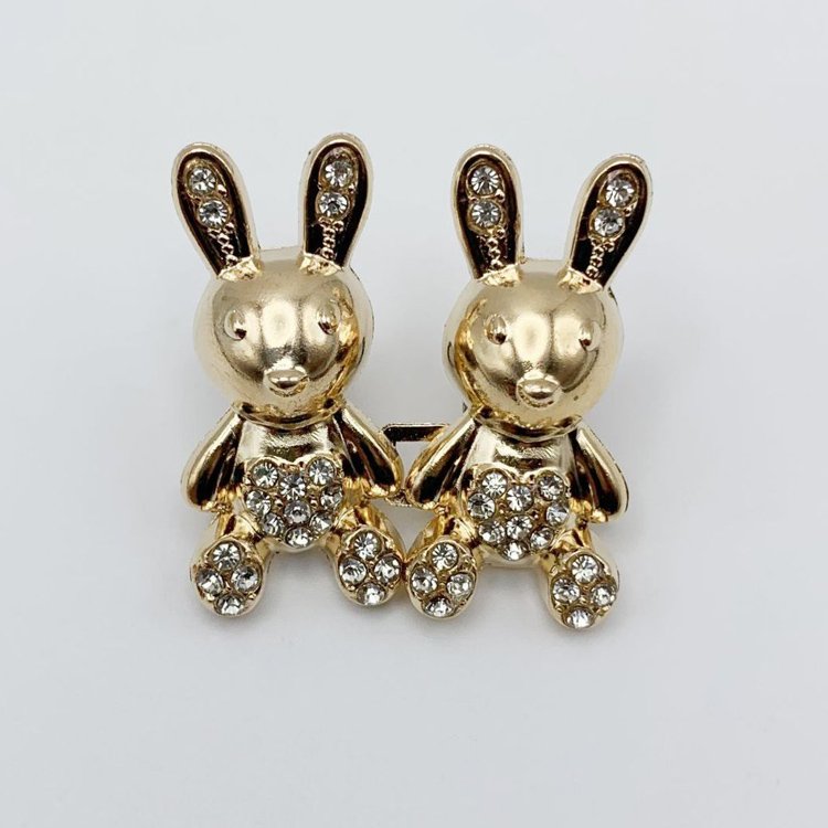 Cute Rabbit Jeans Button Pins No Sewing Detachable Waist Body Fit Tighten Buckles Adjustment Instant for Skirt Pant Jeans