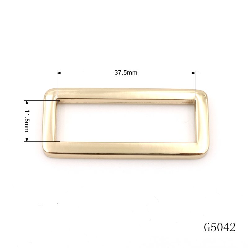 Handbag Hardware Manufacture 19mm Strap Webbing Buckle Metal Square Buckle For Bags