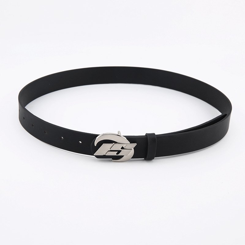 New Arrival Women's Half Round Wrap Buckle Simple Leather Fine Pu Fashion Belts For Female