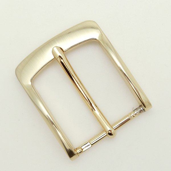 35mm Nice Polishing Shiny Gold Finished Metal Buckle For Belt Lady Men Custom Logo Pin Buckles Courroie Ceinture Accessoires