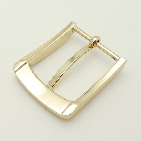 35mm Nice Polishing Shiny Gold Finished Metal Buckle For Belt Lady Men Custom Logo Pin Buckles Courroie Ceinture Accessoires