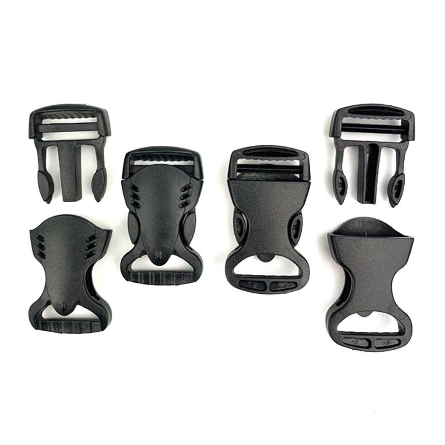 Plastic Black Buckles Safety Quick Side Release Width for Backpack Bags Bag Accessories Parts POM Buckles