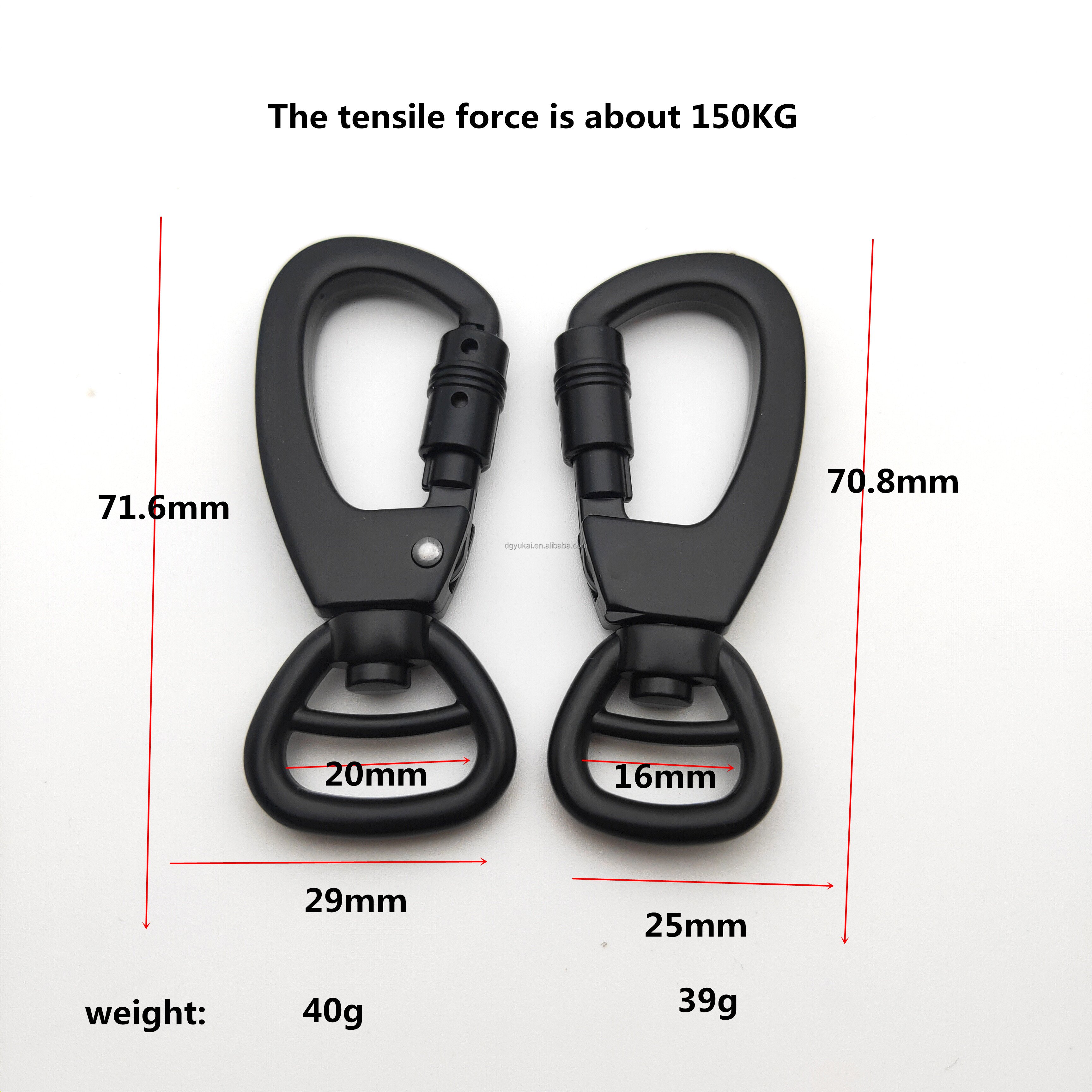New product with lock metal dog collar leash swivel snap hook buckle for pet leash