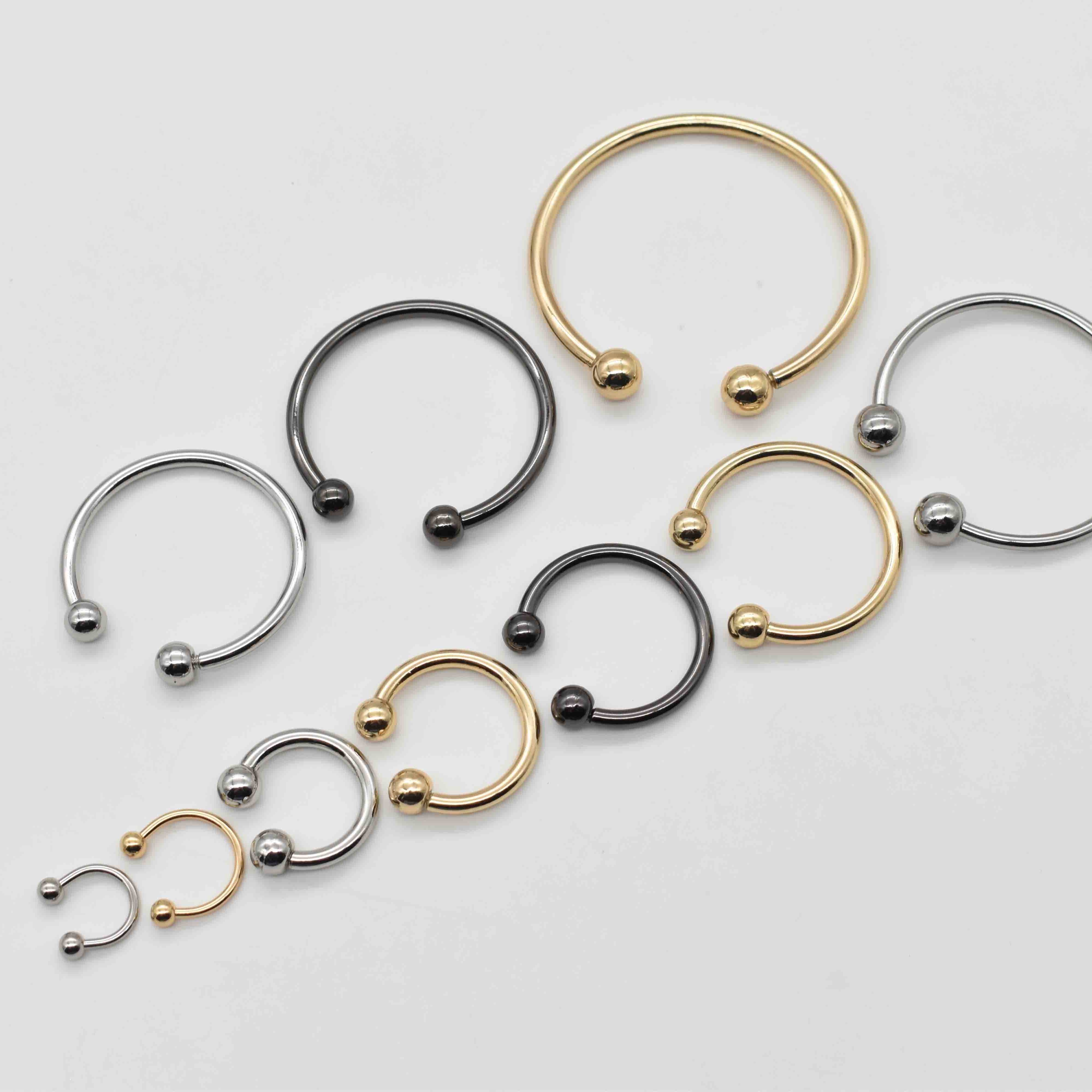 U-2-1 Hot-selling Wholesale Customize Zinc Alloy Swimwear Chains U Rings Water Resistance Buckle For Luxury Swimsuit/Bra/Bikini