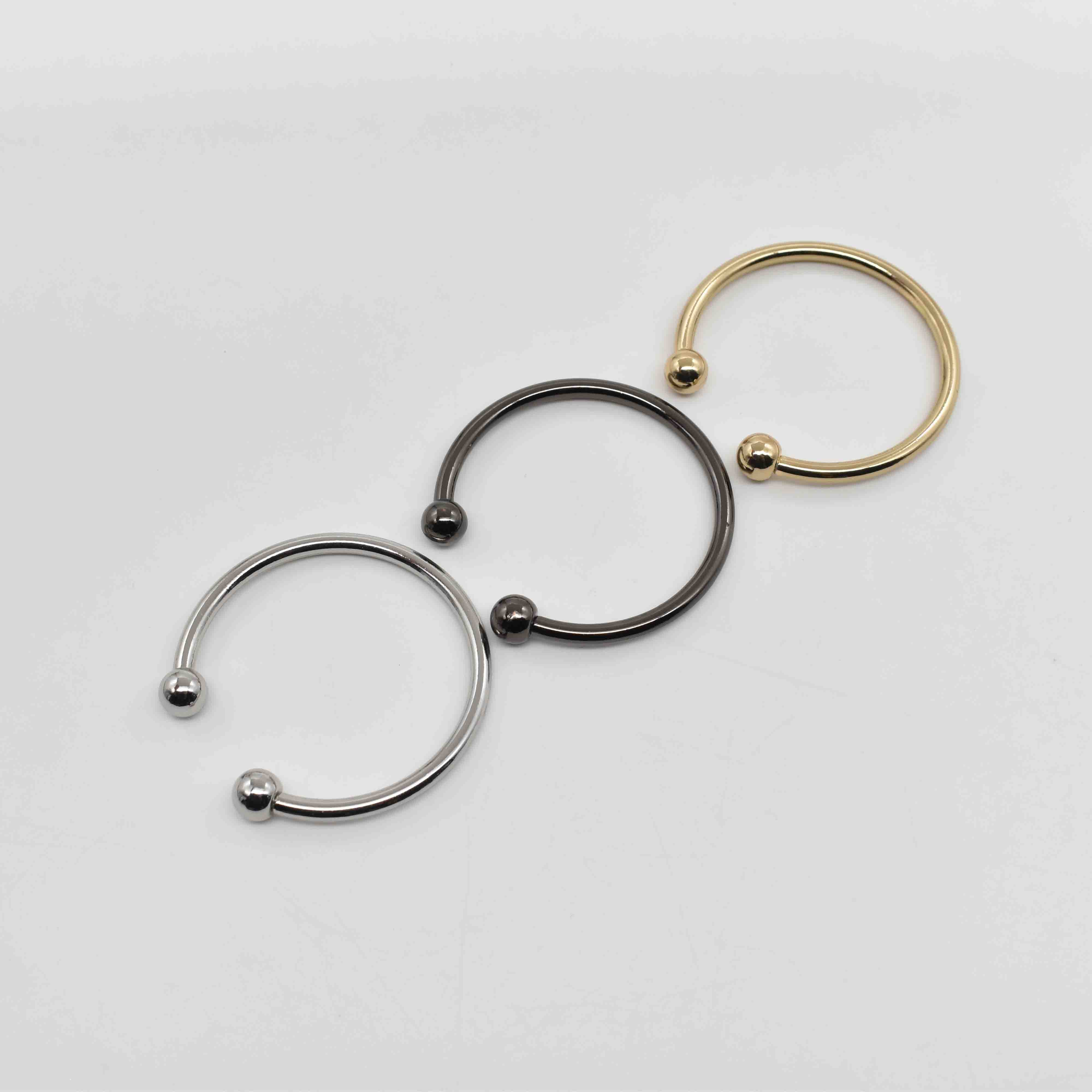 U-2-1 Hot-selling Wholesale Customize Zinc Alloy Swimwear Chains U Rings Water Resistance Buckle For Luxury Swimsuit/Bra/Bikini