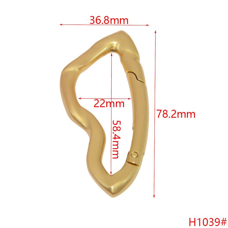 Wholesale normal quality custom alloy metal spring ring buckle snap hook for bag hook key chain