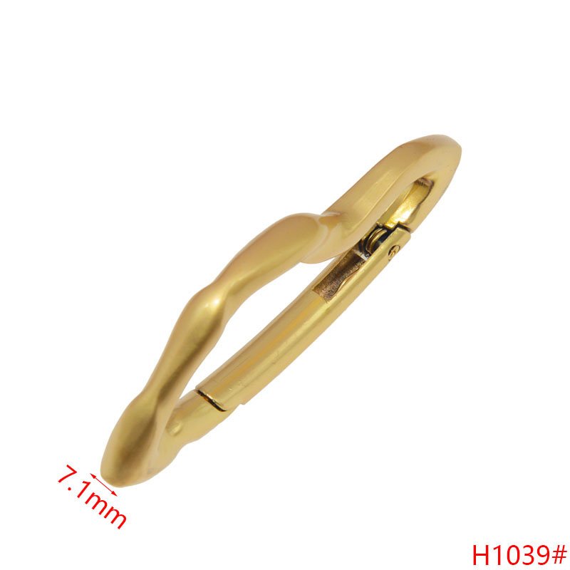 Wholesale normal quality custom alloy metal spring ring buckle snap hook for bag hook key chain