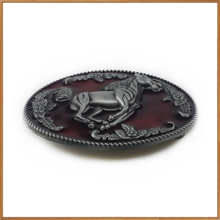 Zinc Alloy Western cowboy Steed belt buckle 02384 Retro casual Western denim belt buckle