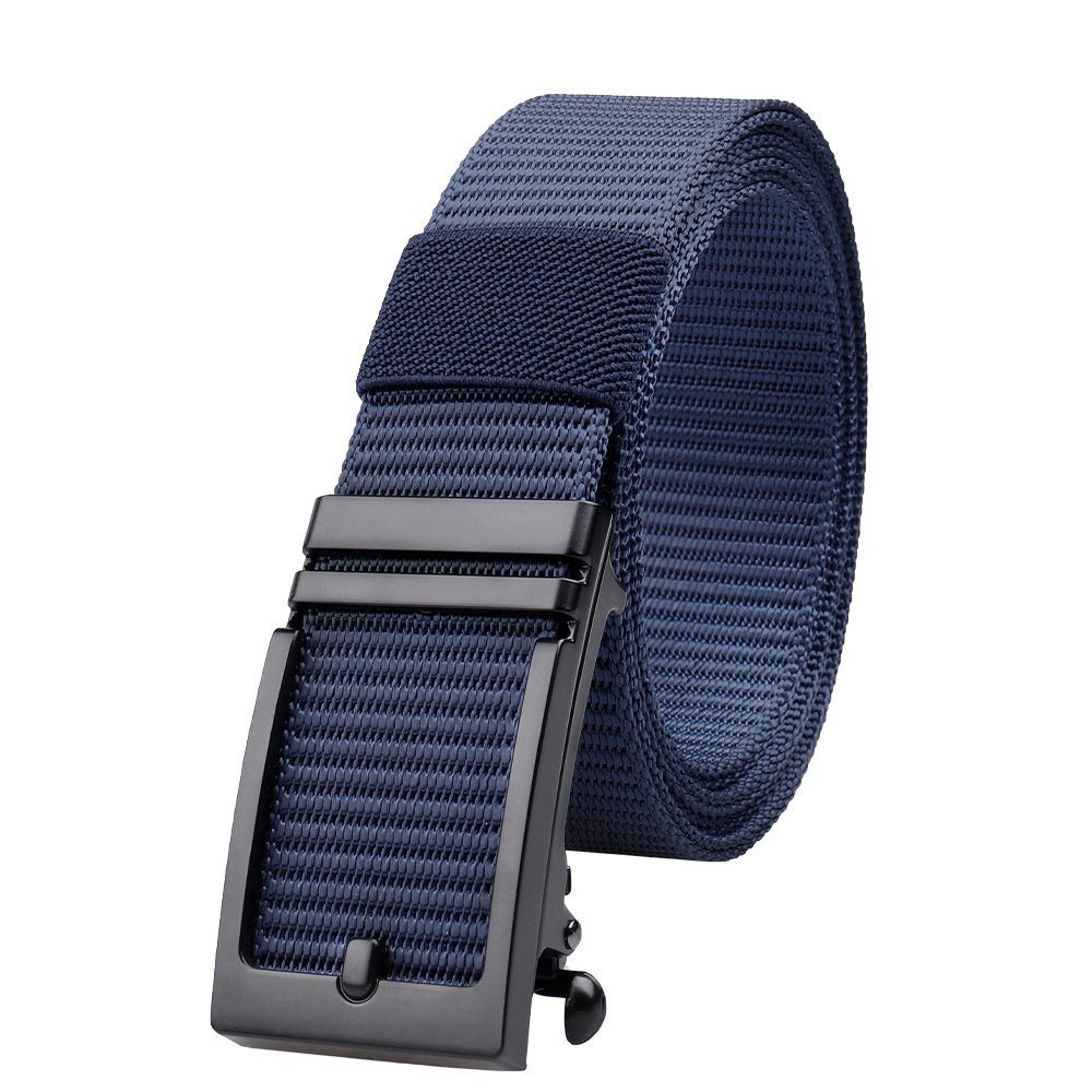 Outdoor Nylon Tactical Belt Adjustable Automatic Buckle Training Metal Buckle Duty Belt Webbing Jeans Casual Belts