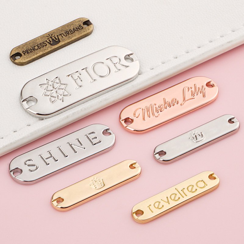 Underwear Accessories Metal Label Bikini Connector Custom Bra 8 Sliders Buckle O Rings G Buckle Swimwear Hardware for Swimsuit