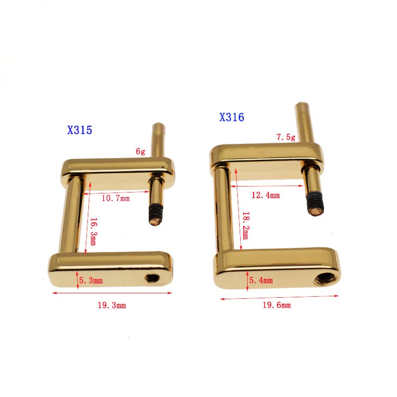 wholesale Rectangle Screw Rings Buckle Strap Connector Rectangular Shackle Screw Purse Bag Loop adjustable buckle
