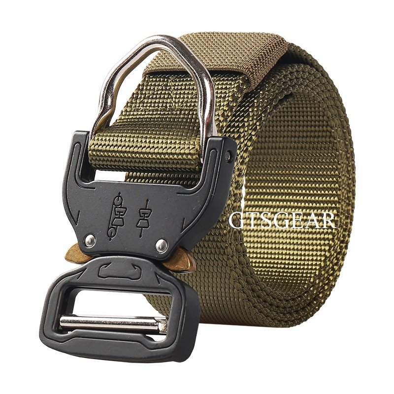 BL11 triangular plate tactical belt multifunctional men's alloy buckle nylon belt wholesale outdoor sports hiking
