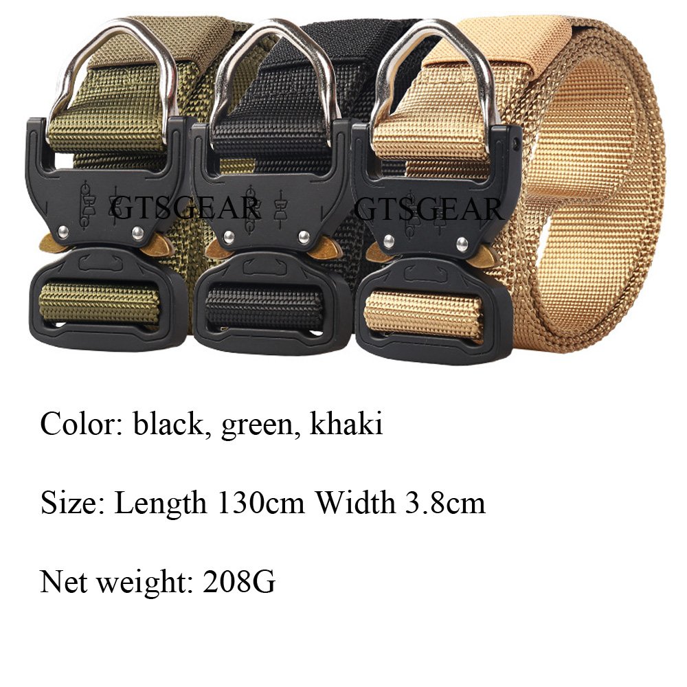 BL11 triangular plate tactical belt multifunctional men's alloy buckle nylon belt wholesale outdoor sports hiking