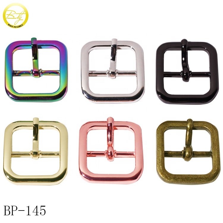 Good selling backpack single pin buckle multiple color handbag hardware roller strap metal buckle for shoes accessory