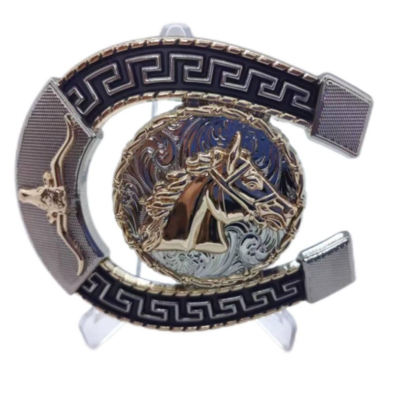 Retro horse belt buckle Western cowboy horsehead belt buckle for men decoration