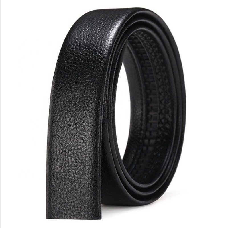 Men's belt automatic iron rachet buckle pvc synthetic soft belt cheap pants dress belt for jeans